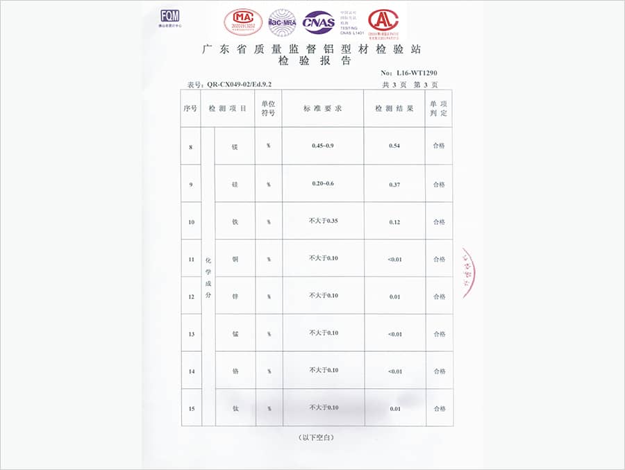 檢驗(yàn)報(bào)告證書